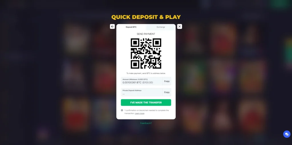 Bitcoin Payment Methods on BitStarz